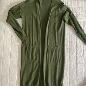 Tea n Rose Olive Green Cardigan